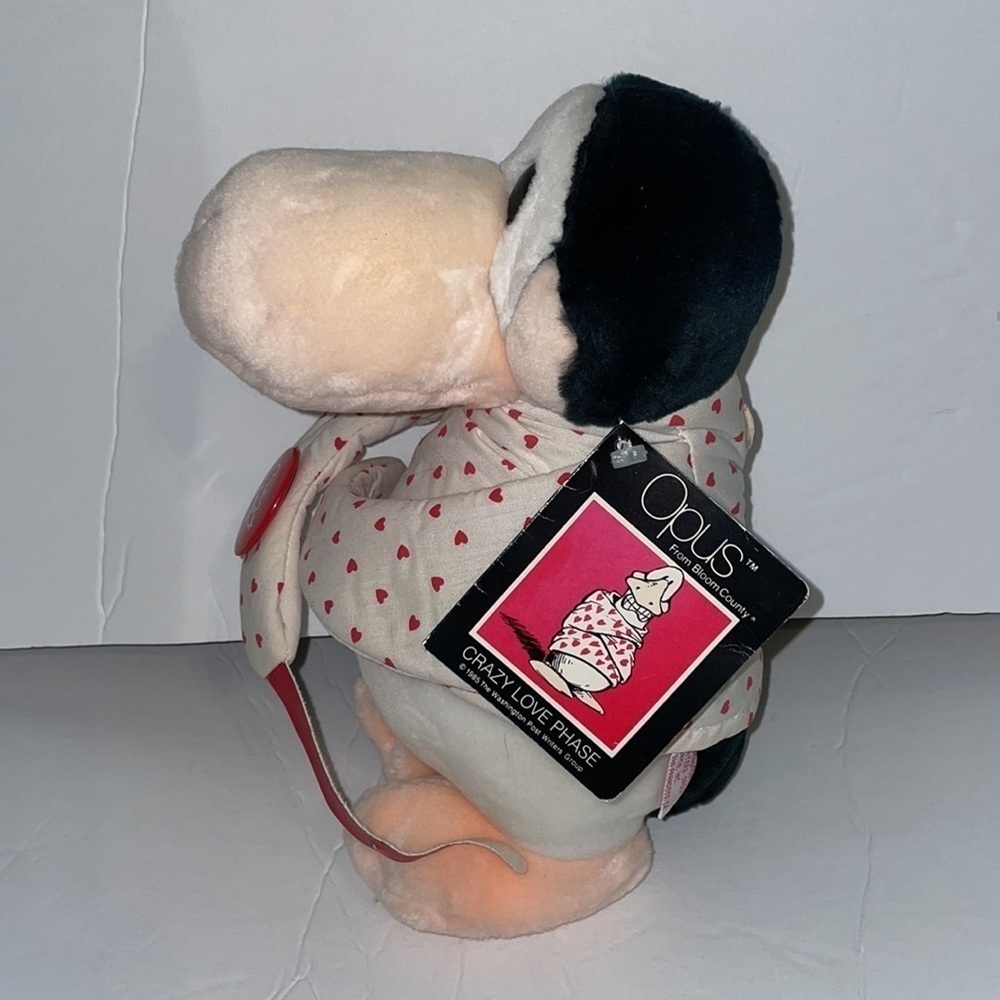Opus from Bloom County vintage 1985 Crazy Love Phase Dakin Inc. Penguin Plush